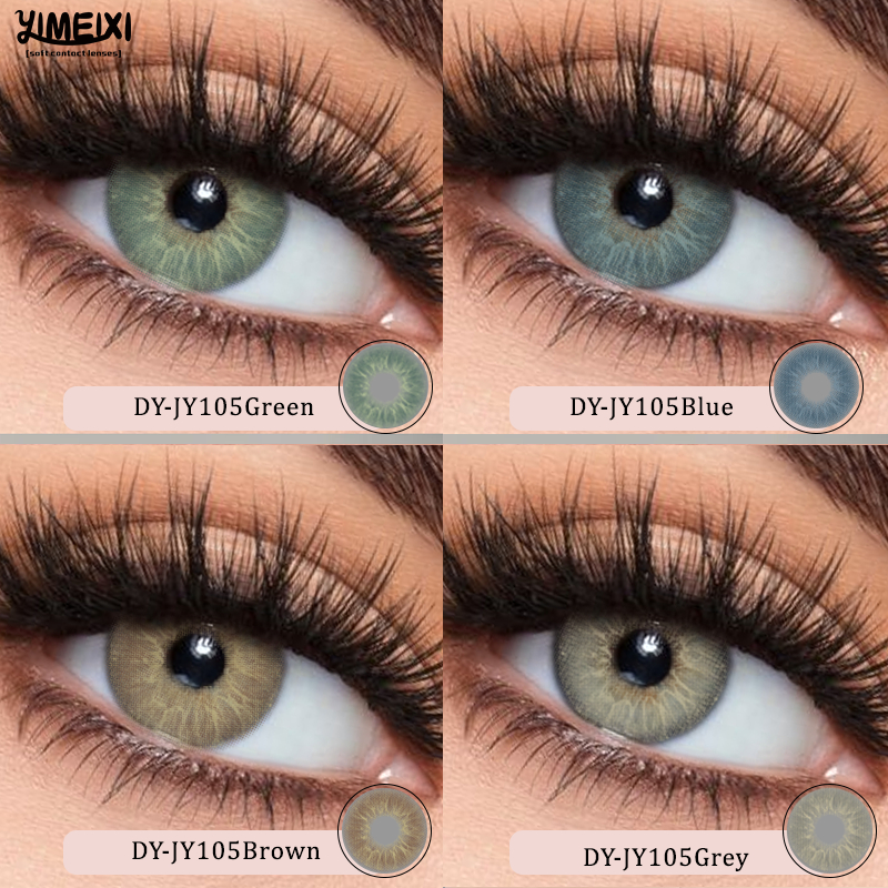 YIMEIXI 2 Pcs Love Story Series 14.2 Mm Lentes De Contato Iris Maquiagem Para Os Olhos Coloridas De Uso Anual