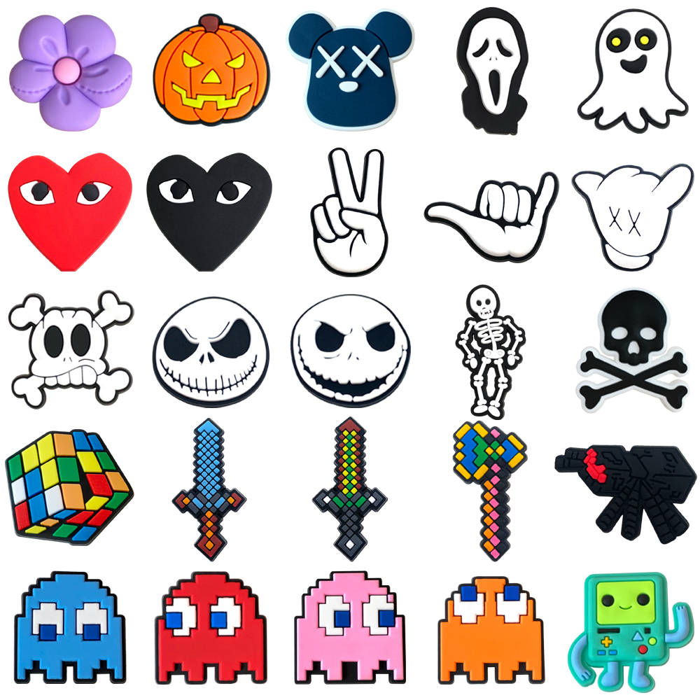 MEIDJ Encantos De Sapato 25 PVC Adequados Acessórios De Sandálias Com Fivela