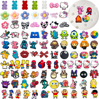 Venda Única 100 Estilo Sapato Encantos Decrations Desenhos Animados Anime Personagens Sandálias Fivela PVC Acessórios Bo em Oferta na Shopee