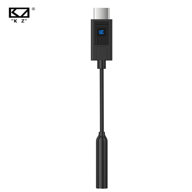 KZ AM02 Amplificador De Decodificação DAC Portátil USB C Para Adaptador De Áudio De 3.5 Mm Com Ajuste Profissional De Eq