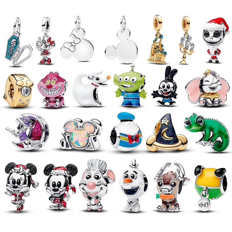 Novo 925 Prata Véspera De Natal Dumbo Camaleão Charme Adequado Para Esterlina Pulseira Chaveiro DIY Presente Do Feriado