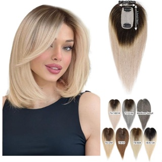 5cm X 9cm Efeito De Seda Needling 100 % Topper De Cabelo Humano Para Mulheres Clipe Em 20cm ~ 35cm em Oferta na Shopee