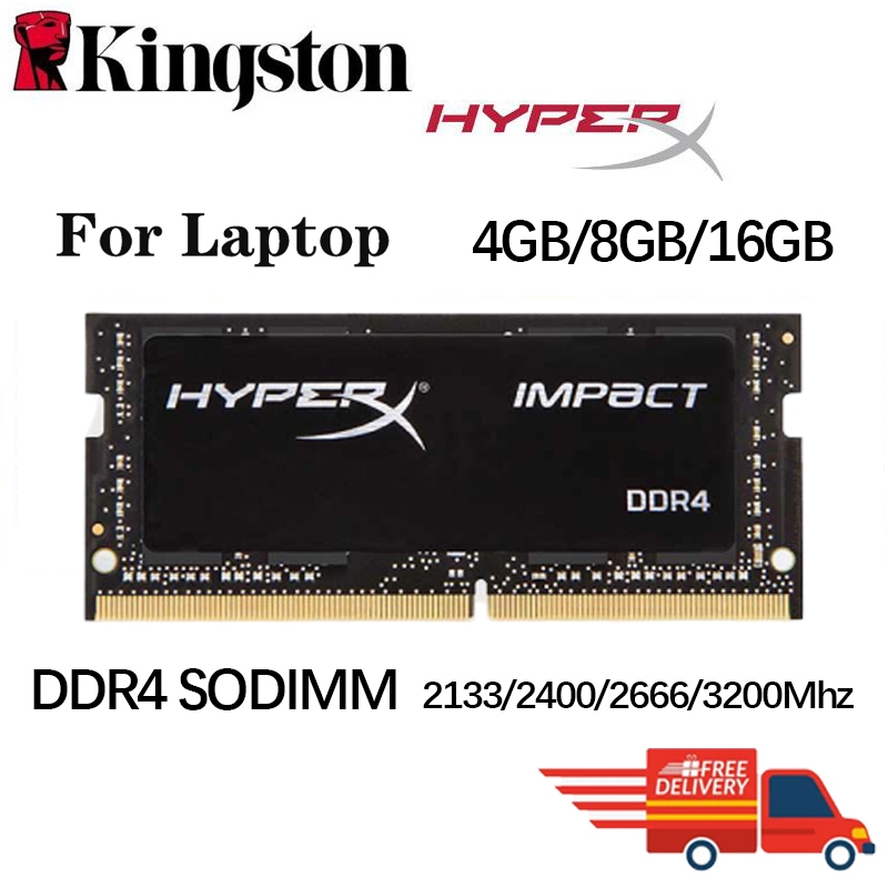Kingston HyperX Impacto Ddr4 Ram 4gb 8gb 16gb 1.2v Ddr4 2133Mhz 2400Mhz 2666Mhz 3200Mhz Portátil Memória Sodimm — R$ 155,90 em Shopee, 12% OFF
