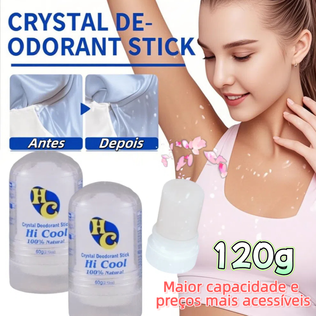 60g/120g Desodorante natural Cristal/Pedra odor c vermelhidão e inchaçoorporal Antitranspi...