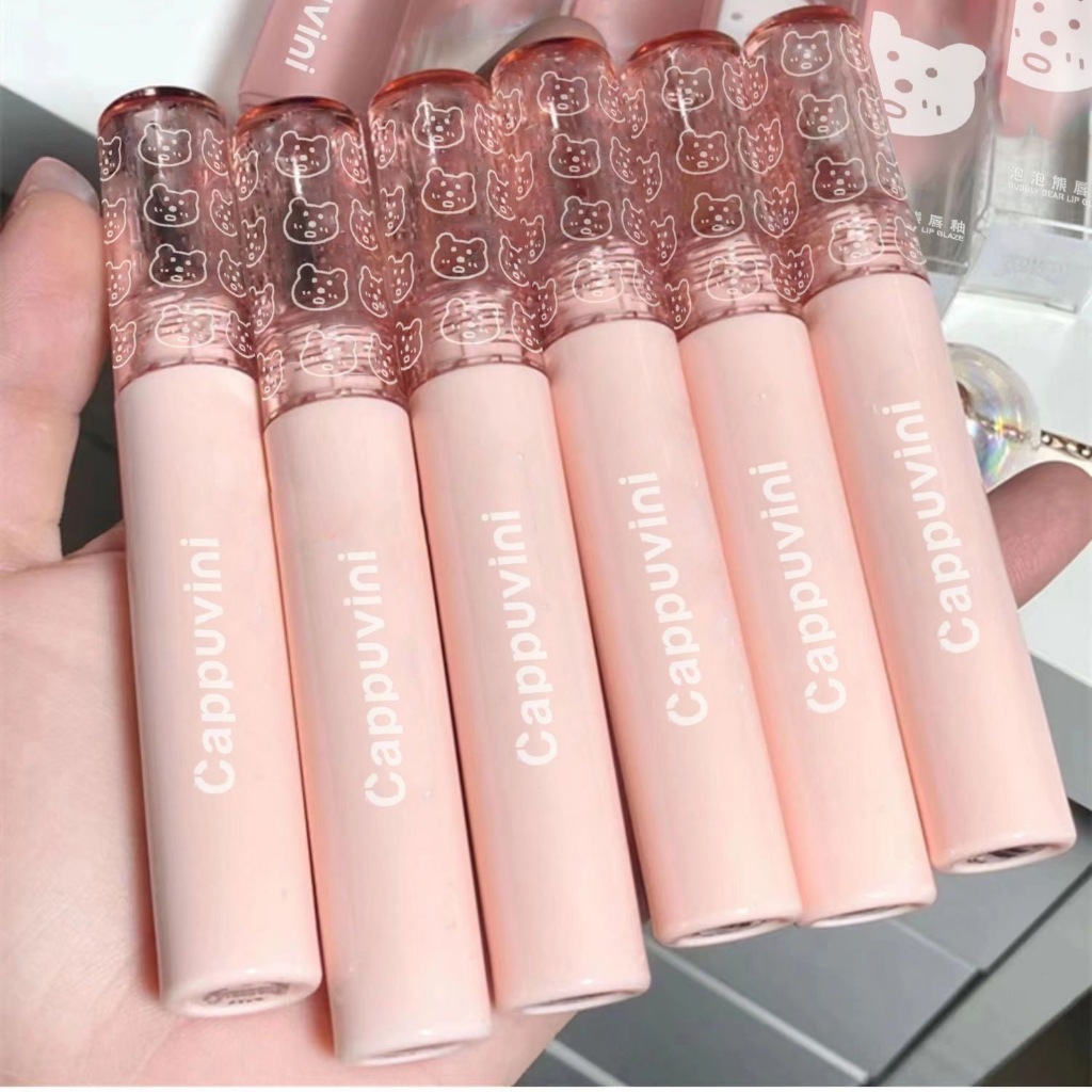 Cappuvini Batom Bolha Vidro Água Brilhante Longa Duração E Hidratante Lip Tint Maquiagem