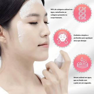 3PCS Máscara facial instantânea com colágeno nano para reafirmar e preencher linhas finas, conjunto de três peças em Oferta na Shopee