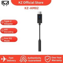Cabo Adaptador KZ AM02 Tipo C De 3.5 mm Para Com Ajuste EQ Decodificação De Alta Definição