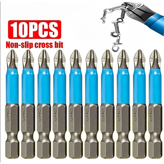 Jogo 10 Bits Ponteira Phillips Imantada Furadeira Parafusadeira Antiderrapante
