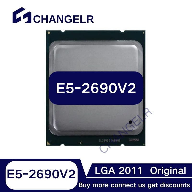 Xeon E5-2690V2 E5 2690V2 E5 2690 V2 3.0 GHz Processador CPU Usado Dez Núcleos E Vinte Threads 25M 130W LGA 2011