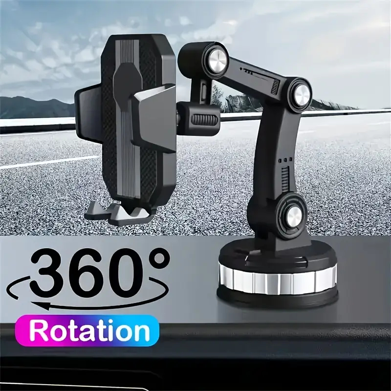 Suporte Veicular Para Celular Carro Articulado Ajustável 360° Painel Vidro Parabrisa Universal GPS em Oferta na Shopee