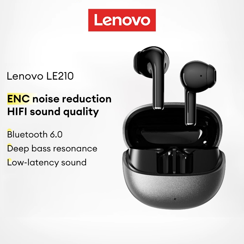 Lenovo LE210 Fone De Ouvido Intra-Auricular Bluetooth Sem Fio Excelente Gama De Passos Altos E Baixos Redução De Ruído em Oferta na Shopee