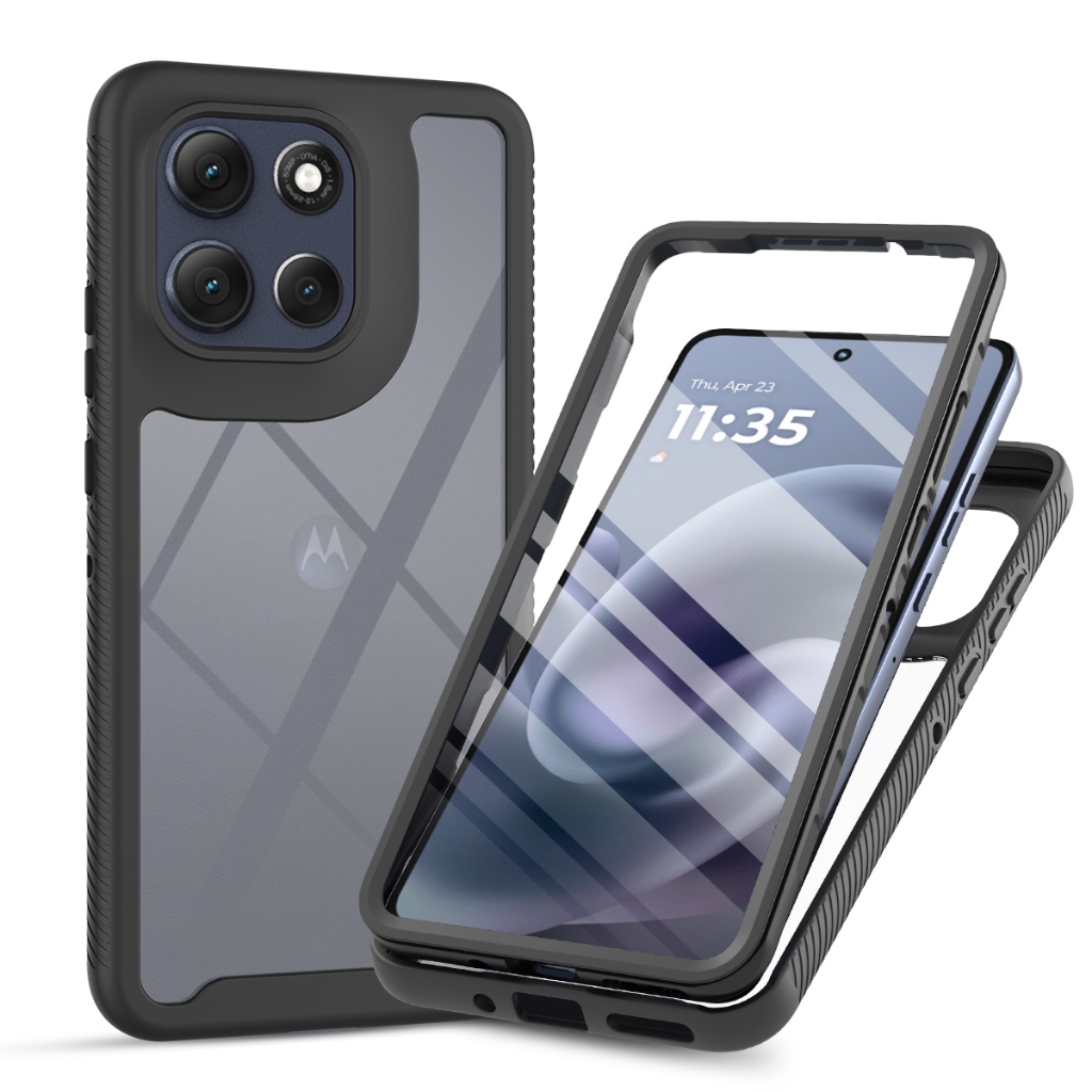 Para Motorola MOTO G86 5G Capa 360 ° Filme Protetor De Tela De Cobertura À Prova De Choque De Proteção Total Embalagem D