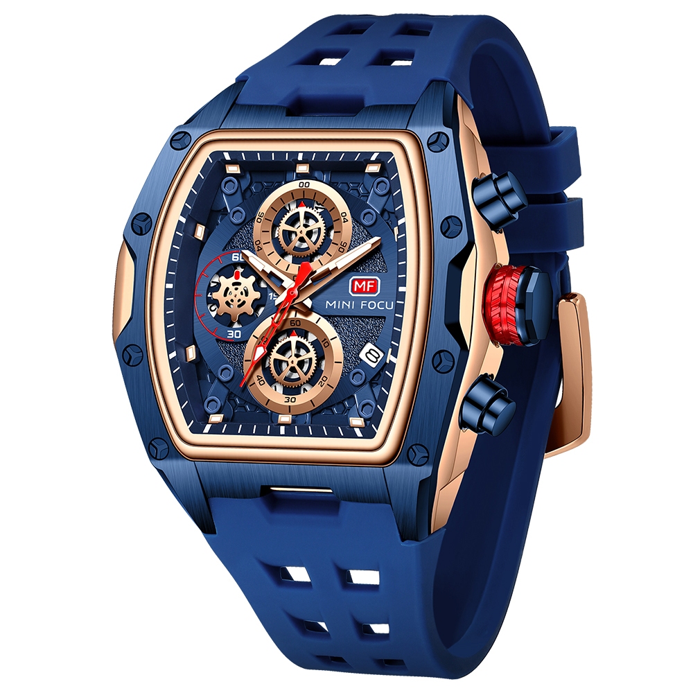 Presente Homem : Relógio Masculino de Corrida Luxo - Dial Skeleton, Água Resistente e Luminoso