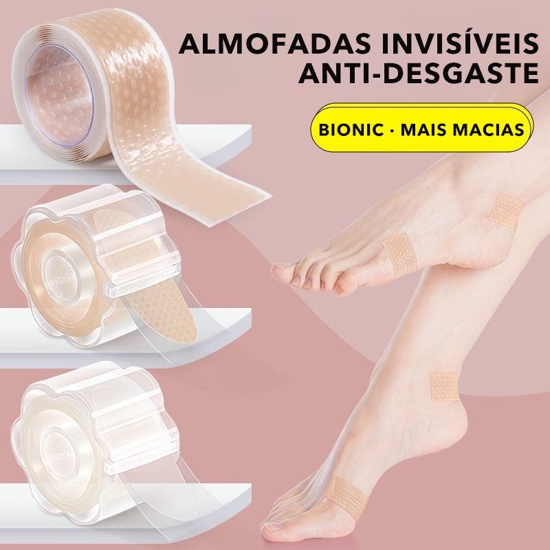 30 Unidades/Rolo Forros De Calcanhar Antiderrapantes Palmilhas De Gel Com Almofadas De Bolha Adesivas Confortáveis