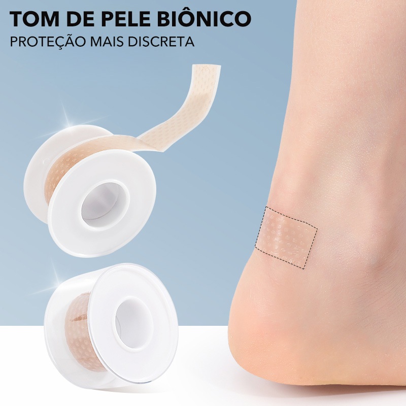 Almofadas De Calcanhar Anti-Rachaduras Com Suporte Lateral Para Salto Alto Punhos Antiderrapantes Fita Adesiva Invisível