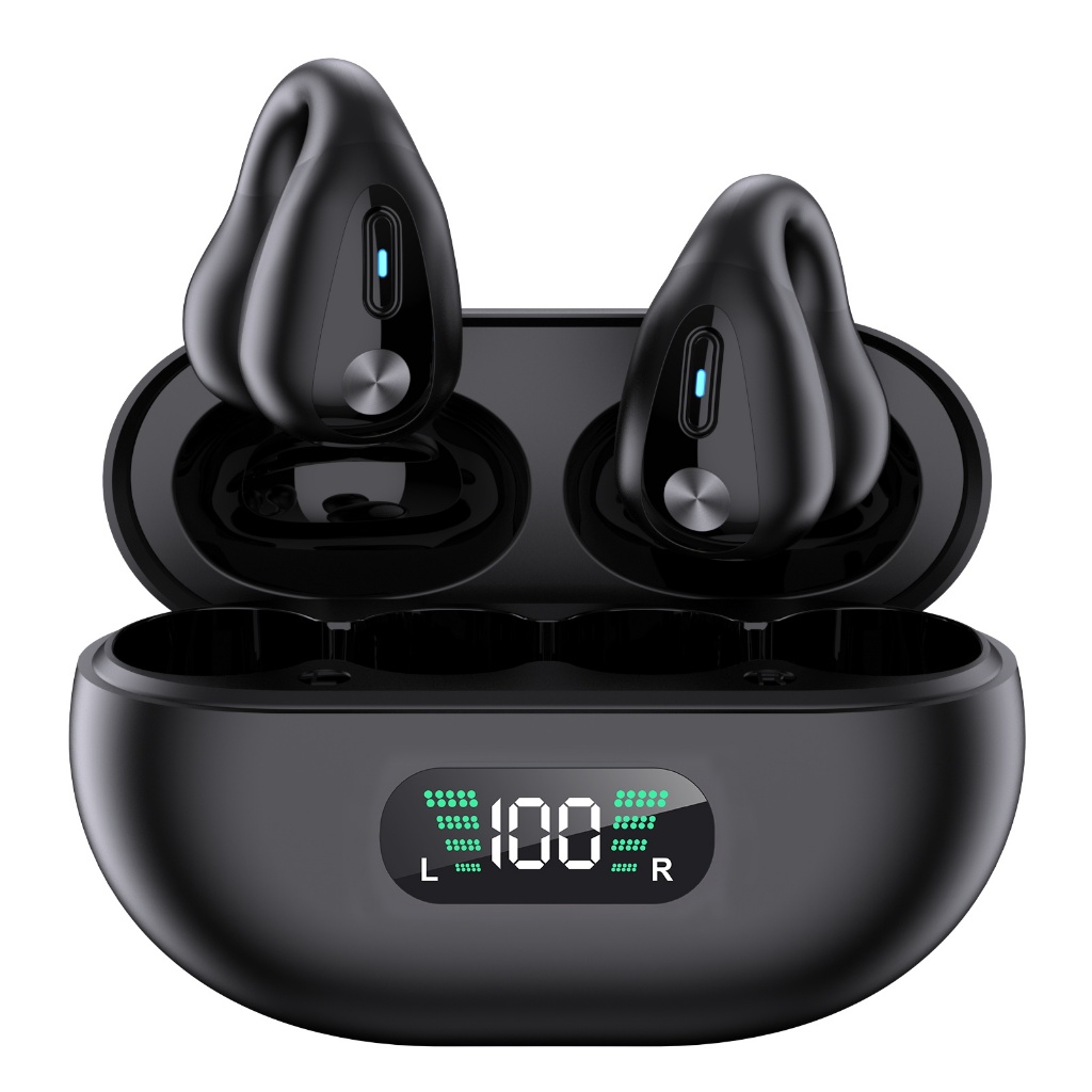 Bluetooth 5.3 Fones Ouvido Sem Fio Q80 Clipe Música Com Cancelamento Ruído Fone Chamada Controle