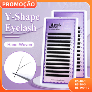 WENDY Extensão de Cílios YY Pontas Duplas Tece Cílios de Volume Brasileiro YY Pré-fabricado Pestanas em Oferta na Shopee