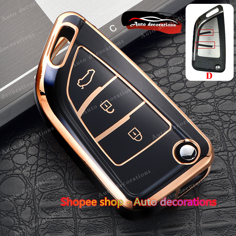 Capa De Chave De Carro Modificada Para Chaveiro Dobrável Toyota em Oferta na Shopee