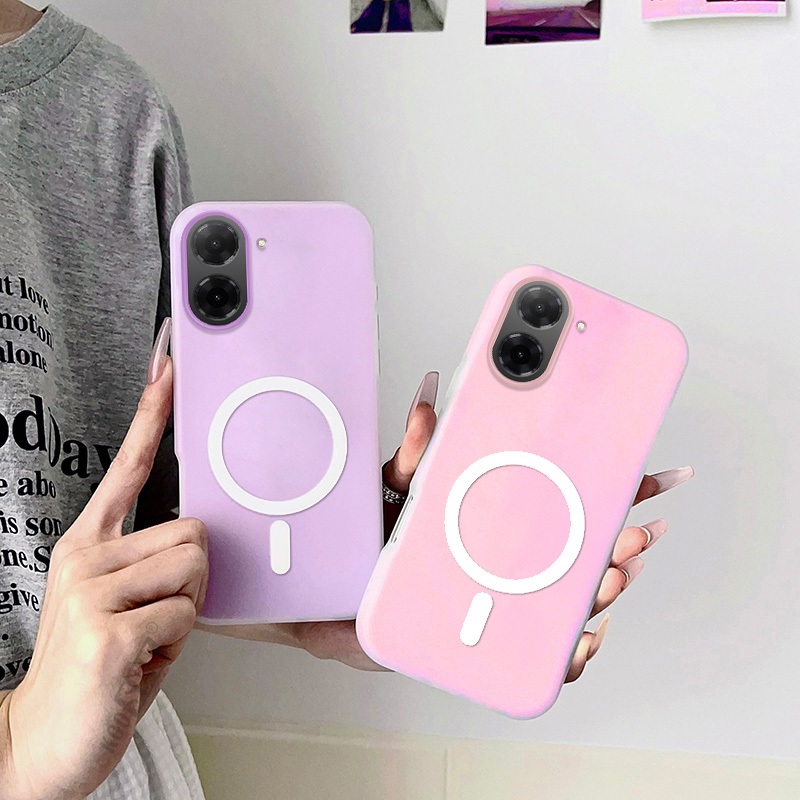 Caixa De Telefone Duplo Para Xiaomi Redmi A5 POCO C71 2-Em-1 Magnético Sanduíche Proteção Caso Cartão Foto Sacos Capa em Oferta na Shopee