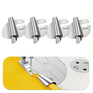 Conjunto de 4 Peças  Calcador Para Bainhas, Calcador Para Bainhas de Costura em Oferta na Shopee