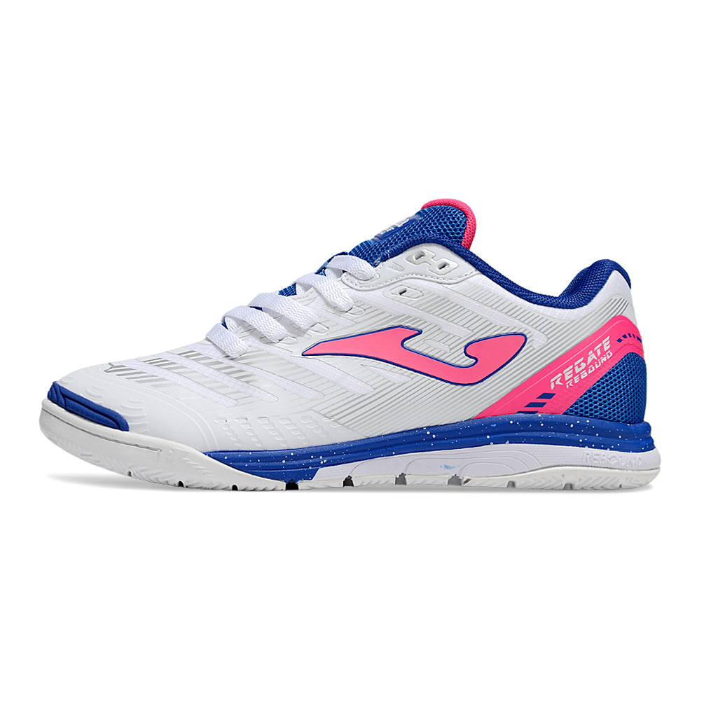 Chuteiras Masculino De Futsal Regate Rebound IC Tênis De Futebol Salão Quadra Branco Preto Rosa