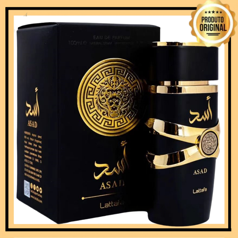 Perfume Lattafa Asad Eau de Parfum Original 100ml Perfume Importado arabe longa duraçäo