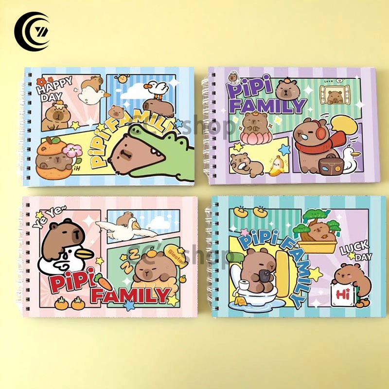 Livro de Colorir Capivara 48 Folhas de 180g Personalizado com Nome Coloring Book Cute & Comfy