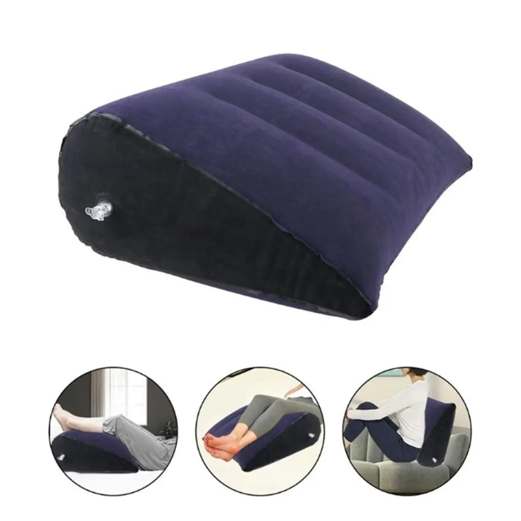 Almofada Triangular pvc Reunindo Inflável Portátil Viagem Ao Ar Livre Cintura Travesseiro De Alta Qualidade