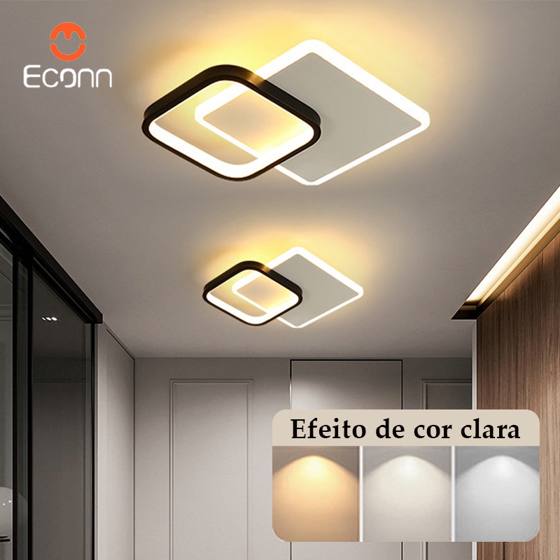 LED para quarto lustre pendente Luxo moderno pisca pisca quadrado lustre pendente Adequado para tetos salas  jardins