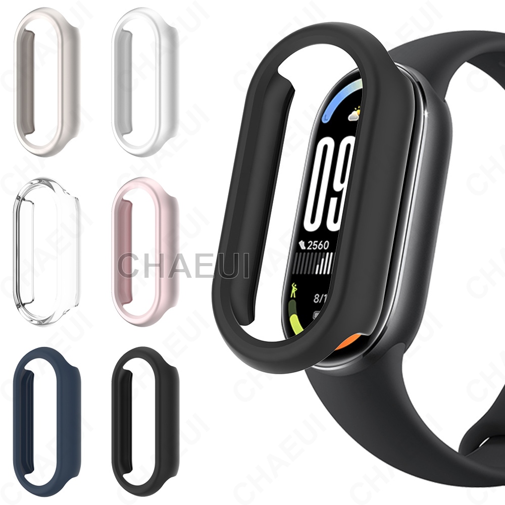 Protetor De Tela PC Caso Meia Capa Quadro Acessórios Para Xiaomi Smart Band 10 9 8 / Band 10 Ceramic Edition