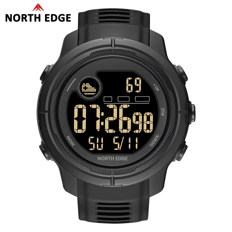 NORTH EDGE MARS 5 Relógio Masculino Original Para Esportes Ao Ar Livre Monitoramento De Frequência Cardíaca E Oxigênio N