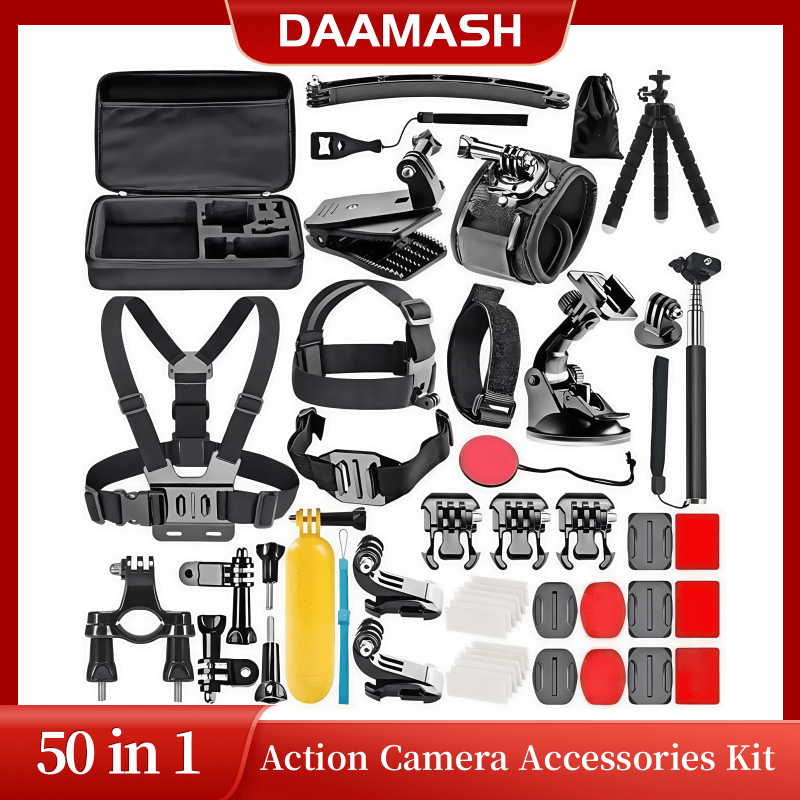 [Envio 24H] Kit De Acessórios Para Câmera De Ação 50 Em 1 , DJI Osmo Action GoPro Hero 10 9 8 7 6 5 4 3 Insta360 AKASO Y