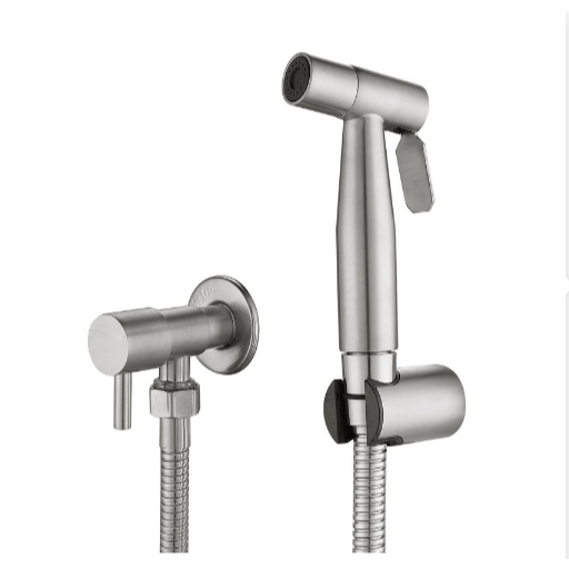 Kit de Ducha Higiênica Para Banheiro Completa Luxo Metal Inox 304 núcleo da válvula de cobre 1,2m Chuveirinho Privada
