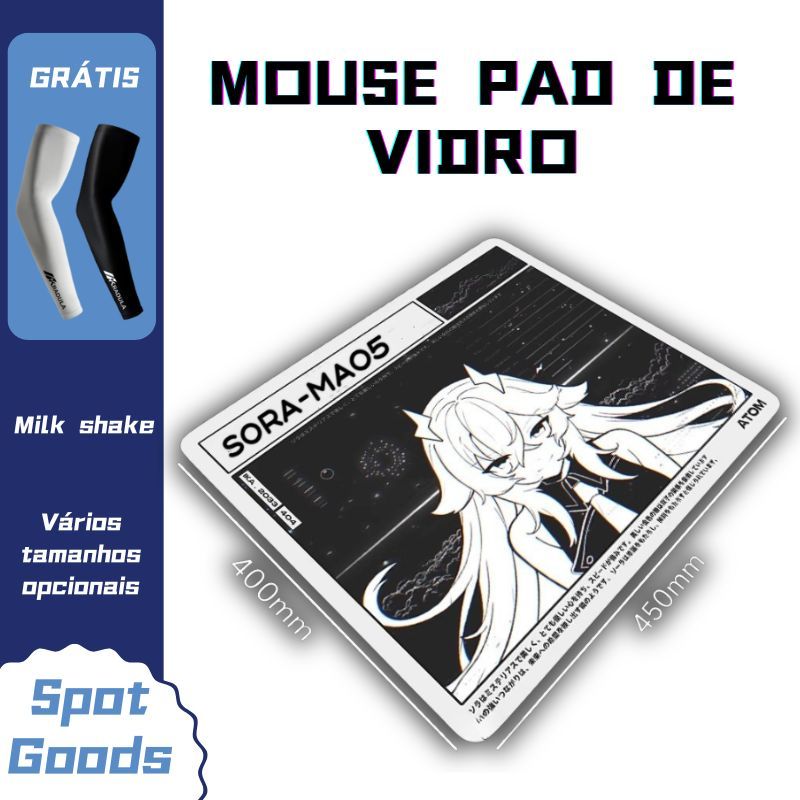 Mouse Pad De Vidro Fotovoltaico , Temperado , Suave , Dedicado Para Jogos FPS PUBG CSGO Valorant em Oferta na Shopee
