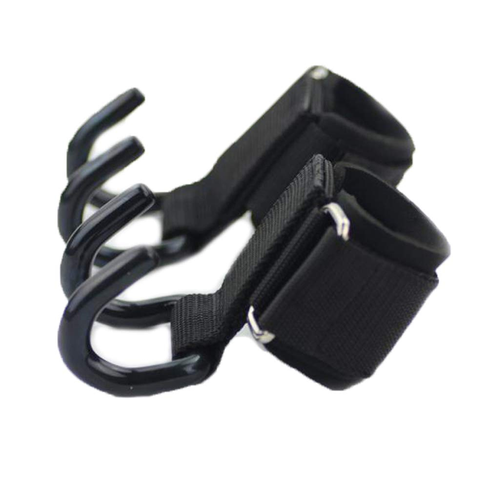 Par de Straps Gancho Metal Garras Treino Musculação Academia，Protege palmas e pulsos