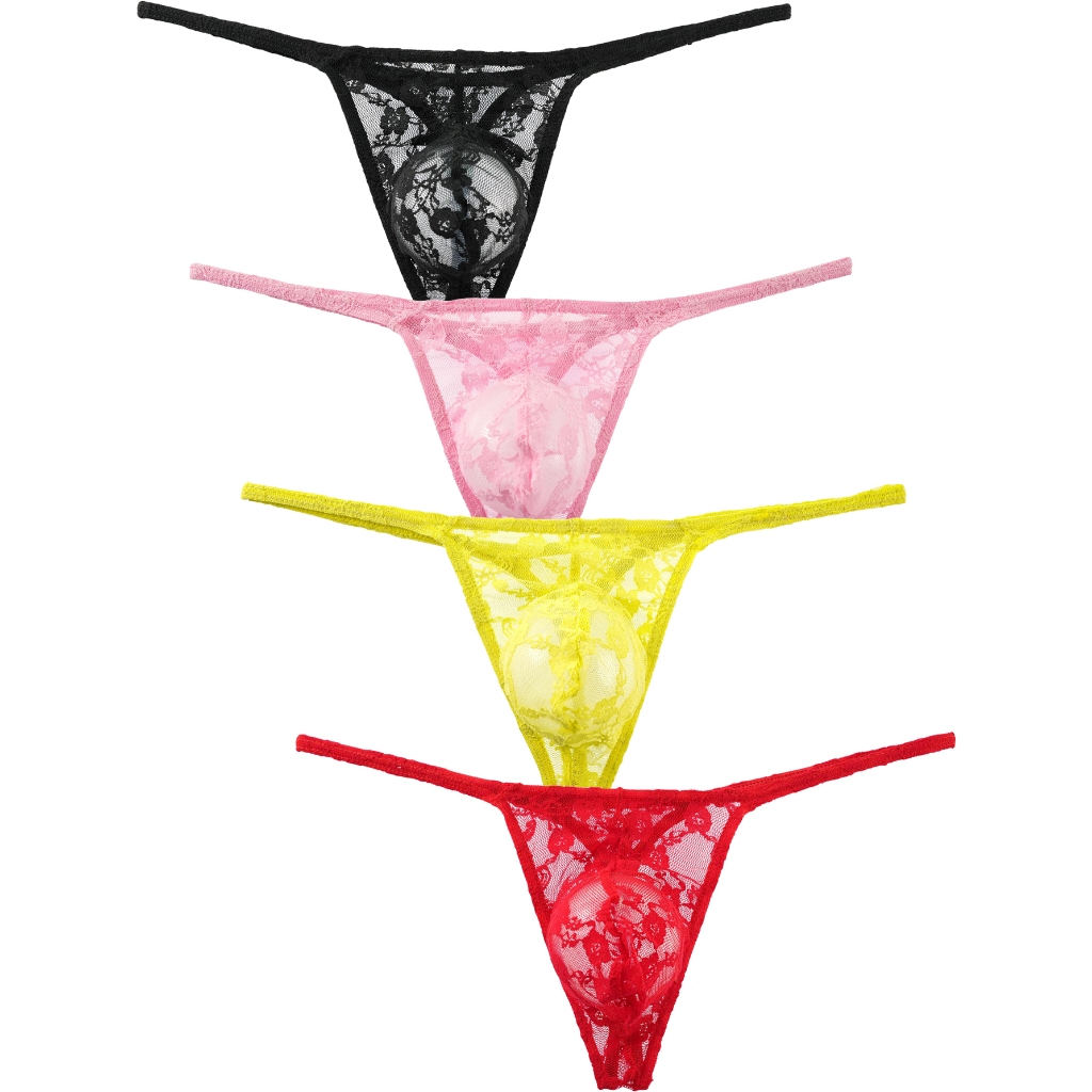 Cueca Masculina Renda Transparente Jockstrap String Homme Homens Cuecas em Oferta na Shopee