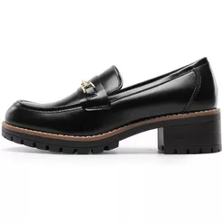 Mocassins Grossos Femininos , Sapatos Casuais De Negócios Elegantes Com Plataforma Confortável