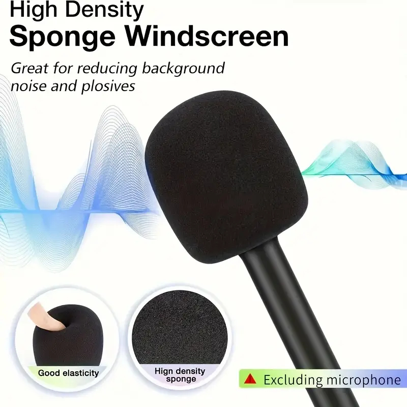 Microfone De Lapela Com Bastão De Mão Para Entrevistas Adaptador De entrevista Com Microfone Sem Fio Portátil