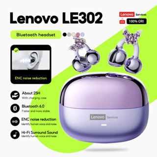 Lenovo LE302 Fones De Ouvido Sem Fio Bluetooth TWS Tipo Clipe Fone 6.0 Controle De Toque Baixa Latência Bateria De Longa em Oferta na Shopee