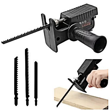 Kit Adaptador Serra Tico-Tico para Furadeira - Conversor para Corte de Madeira