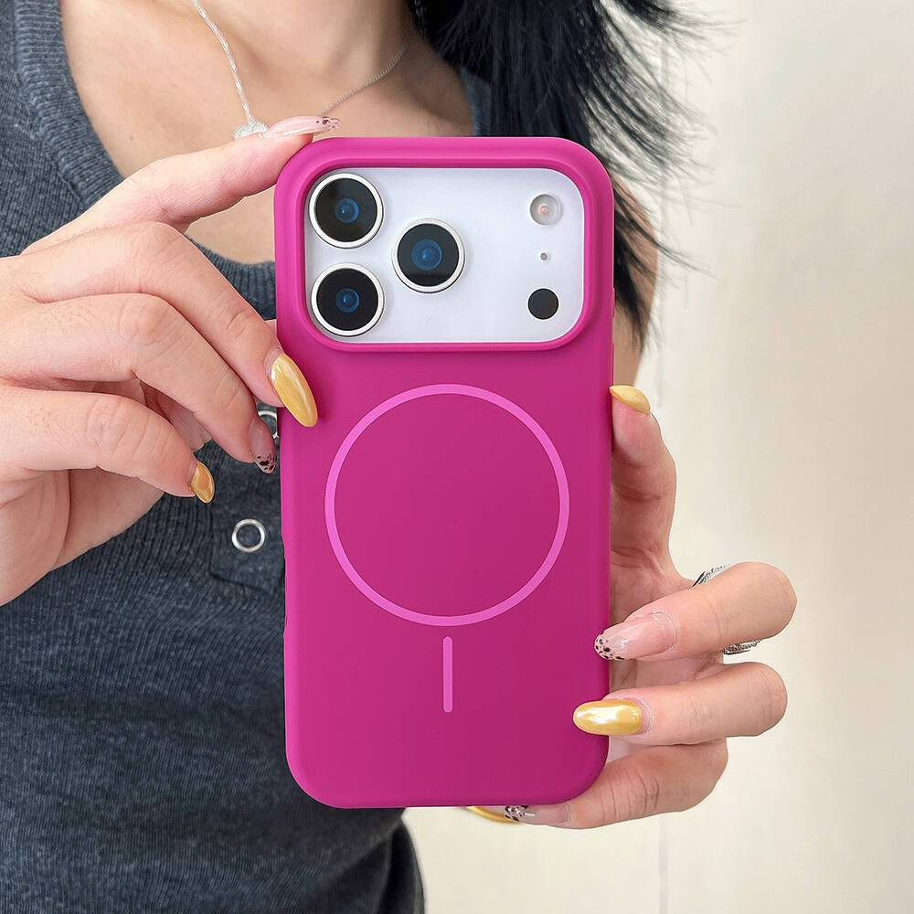 Capa De Telefone De Silicone Líquido De Cor Sólida Nova Embalagem Magnética Fina Para IPhone 17 Air 16 14 15 13 Pro Max em Oferta na Shopee