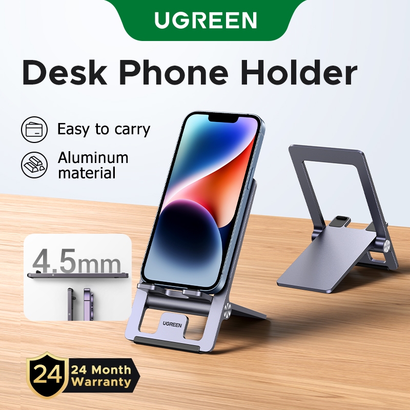Suporte Telefônico De Mesa Dobrável Ugreen Ideal Para Chamadas De Vídeo-Compatível Com iPhone Sroug S20 A70 A10 Huawei em Oferta na Shopee