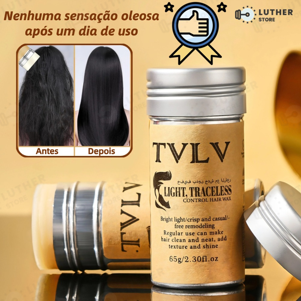Bastão de Cera para Cabelo Anti-Frizz Frizzy Hair Tidying Creme Suavizante Styling Stick de Cera para Cabelo Sólido