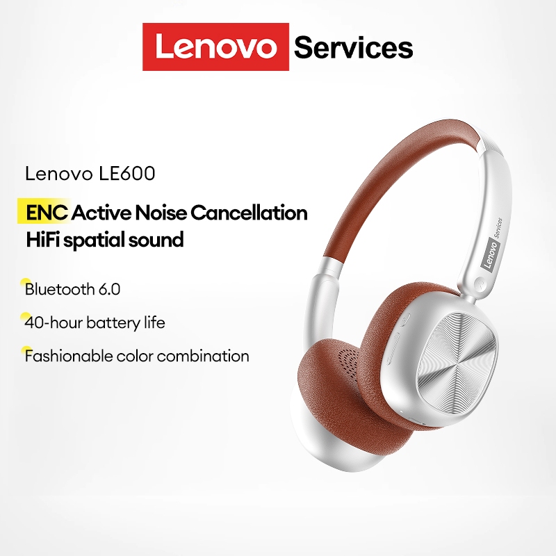 Lenovo LE600 Fone De Ouvido Bluetooth Cancelamento De Ruído Inteligente Alta Fidelidade Qualidade Som Baixa Latência Lon em Oferta na Shopee