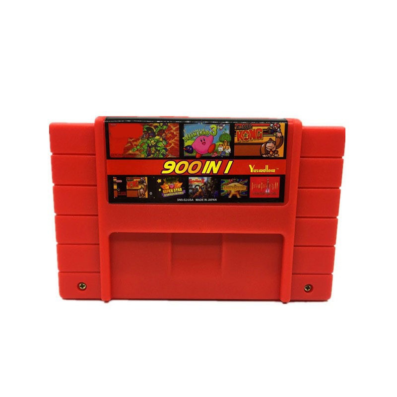 Super Multi 900 Em 1 Para SNES Cartucho De Jogo De 16 Bits Versão Dos Eua Console De Videogame nintendo