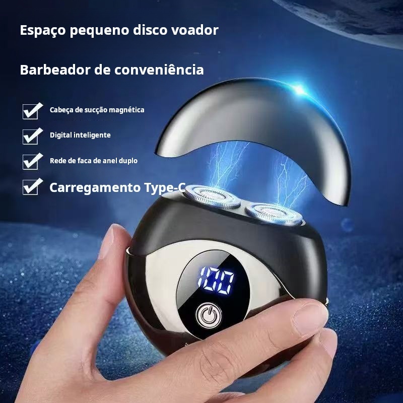 Barbeador elétrico masculino novo estilo lavagem de corpo inteiro Mini portátil viagem  barbeador