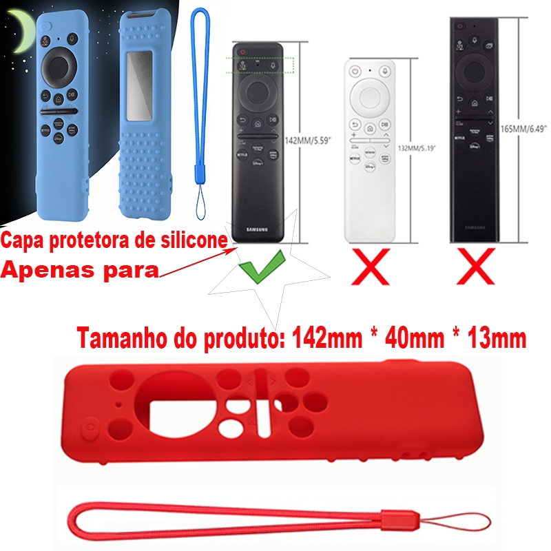 Samsung Capa De Silicone Para Controle Remoto De TV BN59-01432A 01432D 01432J 01436B TM2360E