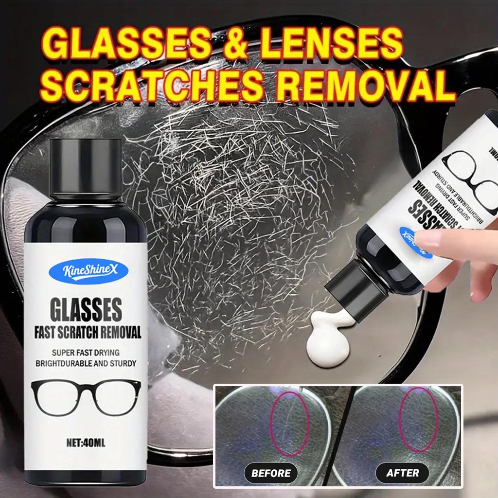 Óculos Reparação De Riscos Creme Removedor De Sol Lente Polonês Kit De Reparo cupionbr