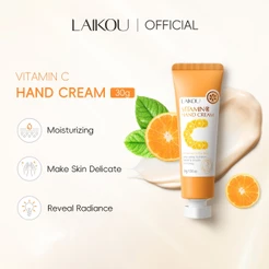LAIKOU Vitamina C Creme Iluminador Para Mãos 30g Macias E Radiantes Não Oleoso