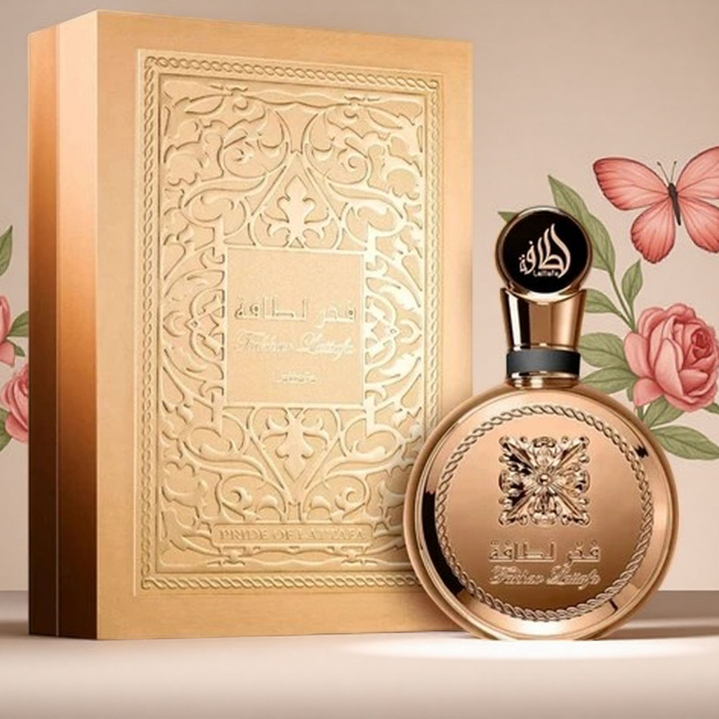 perfume árabe lattafa Original Fakhar Gold FakharRose Eau de Parfum 100ml perfume Feminino importado